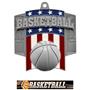Hasty Awards Patriot Basketball Medal M-776B