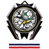 Hasty Awards Stealth Soccer Bust-Out Medal M-5200S Hasty Awards Stealth Soccer Bust-Out Medal M-5200S