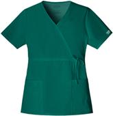 Cherokee Workwear Stretch Mock Wrap Scrub Top Cherokee Workwear Stretch Mock Wrap Scrub Top