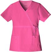 Cherokee Workwear Stretch Mock Wrap Scrub Top Cherokee Workwear Stretch Mock Wrap Scrub Top