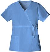 Cherokee Workwear Stretch Mock Wrap Scrub Top Cherokee Workwear Stretch Mock Wrap Scrub Top