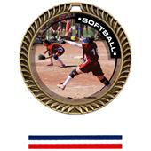 Hasty Awards Crest Softball Medal P.R.1 M-8650O Hasty Awards Crest Softball Medal P.R.1 M-8650O