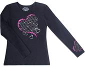 Cherokee Workwear Long Sleeve Crew Neck Heart Tee Cherokee Workwear Long Sleeve Crew Neck Heart Tee