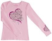 Cherokee Workwear Long Sleeve Crew Neck Heart Tee Cherokee Workwear Long Sleeve Crew Neck Heart Tee
