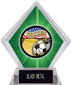 Americana Soccer Green Diamond Ice Trophy Americana Soccer Green Diamond Ice Trophy