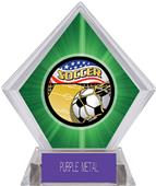 Americana Soccer Green Diamond Ice Trophy Americana Soccer Green Diamond Ice Trophy
