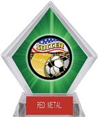 Americana Soccer Green Diamond Ice Trophy Americana Soccer Green Diamond Ice Trophy