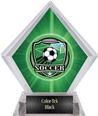 Shield Soccer Green Diamond Ice Trophy Shield Soccer Green Diamond Ice Trophy
