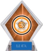 All-Star Basketball Orange Diamond Ice Trophy