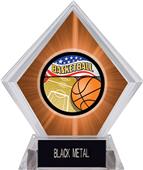 Americana Basketball Orange Diamond Ice Trophy Americana Basketball Orange Diamond Ice Trophy