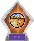 Americana Basketball Orange Diamond Ice Trophy Americana Basketball Orange Diamond Ice Trophy