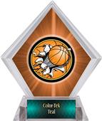 Bust-Out Basketball Orange Diamond Ice Trophy Bust-Out Basketball Orange Diamond Ice Trophy