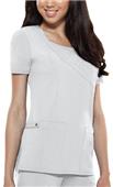 Dickies Women's Junior Fit Mock Wrap Scrub Tops