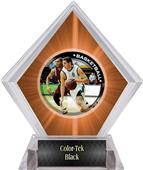 P.R. Male Basketball Orange Diamond Ice Trophy P.R. Male Basketball Orange Diamond Ice Trophy