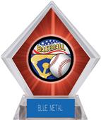 Americana Baseball Red Diamond Ice Trophy