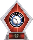 Eclipse Baseball Red Diamond Ice Trophy
