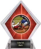P.R.2 Baseball Red Diamond Ice Trophy Plate P.R.2 Baseball Red Diamond Ice Trophy Plate