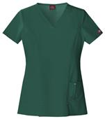 Dickies Women's Junior Fit V-Neck Top