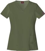 Dickies Women's Junior Fit V-Neck Top Dickies Women's Junior Fit V-Neck Top