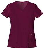 Dickies Women's Junior Fit V-Neck Top