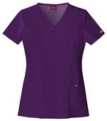 Dickies Women's Junior Fit V-Neck Top