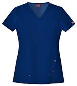 Dickies Women's Junior Fit V-Neck Top