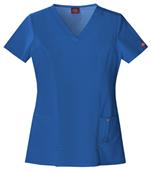 Dickies Women's Junior Fit V-Neck Top