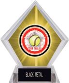 All-Star Softball Yellow Diamond Ice Trophy