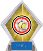 All-Star Softball Yellow Diamond Ice Trophy