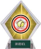 All-Star Softball Yellow Diamond Ice Trophy