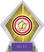 All-Star Softball Yellow Diamond Ice Trophy