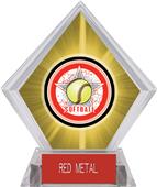 All-Star Softball Yellow Diamond Ice Trophy