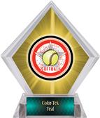 All-Star Softball Yellow Diamond Ice Trophy