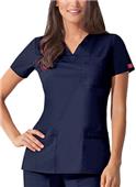 Dickies Women's Junior Fit Youtility V-Neck Top