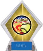 Americana Softball Yellow Diamond Ice Trophy Americana Softball Yellow Diamond Ice Trophy