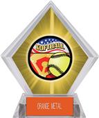Americana Softball Yellow Diamond Ice Trophy