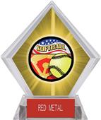 Americana Softball Yellow Diamond Ice Trophy