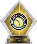 Eclipse Softball Yellow Diamond Ice Trophy Eclipse Softball Yellow Diamond Ice Trophy