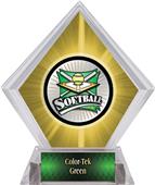 Xtreme Softball Yellow Diamond Ice Trophy