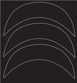 Xenith X1 Batting Helmet Brim Decals (3) -Closeout