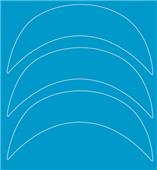 Xenith X1 Batting Helmet Brim Decals (3) -Closeout