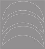 Xenith X1 Batting Helmet Brim Decals (3) -Closeout