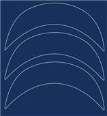 Xenith X1 Batting Helmet Brim Decals (3) -Closeout