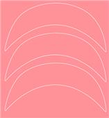 Xenith X1 Batting Helmet Brim Decals (3) -Closeout