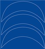 Xenith X1 Batting Helmet Brim Decals (3) -Closeout