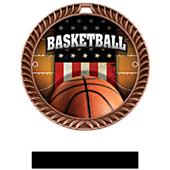 Awards Crest Basketball Medal Patriot M-8650B Awards Crest Basketball Medal Patriot M-8650B