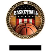 Awards Crest Basketball Medal Patriot M-8650B Awards Crest Basketball Medal Patriot M-8650B