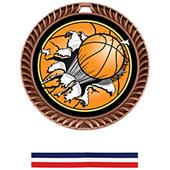 Awards Crest Basketball Medal Bust-Out M-8650B Awards Crest Basketball Medal Bust-Out M-8650B