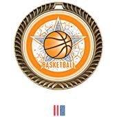 Awards Crest Basketball Medal All-Star M-8650B