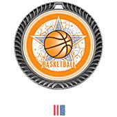 Awards Crest Basketball Medal All-Star M-8650B